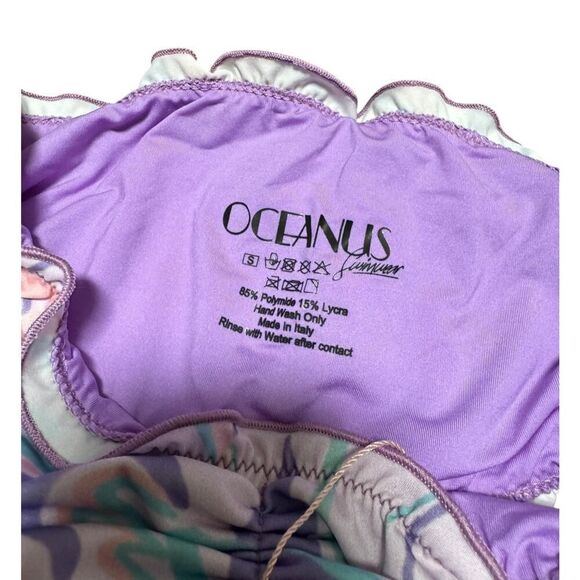 Oceanus Swimwear Multicolor Bikini Top - Size S - New - Picture 2 of 2